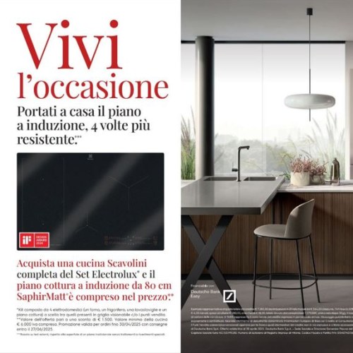 Promozione piano cottura ELECTROLUX by SCAVOLINI